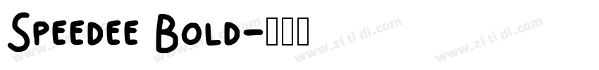 Speedee Bold字体转换